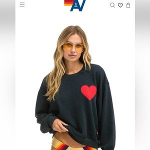 Aviator Nation heart sweater